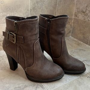 Brown Heeled Boots